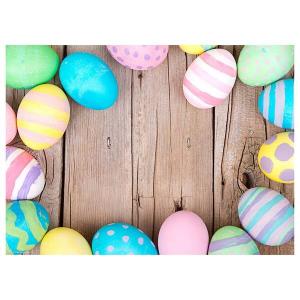 Разноцветные пасхальные яйца на подставке для столовых приборов (набор из 12 шт.) Tischsetmacher, мультколор