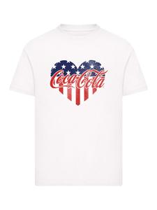 Футболка Coca-Cola Americana белого цвета F4NT4STIC