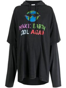 Худи Cool Earth VETEMENTS, серый
