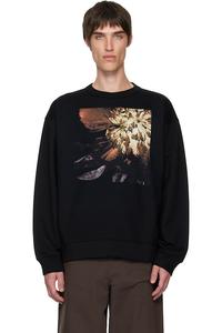 Толстовка с графическим принтом Dries Van Noten, черный