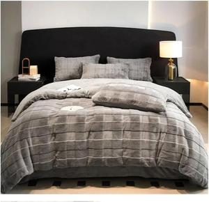 Generic Комплект постельного белья зимний роскошный утепленный плюшевый