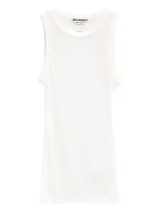 Рифленый (или трикотажный) топ Jw Anderson, белый