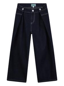 Kenzo Kids джинсы со складками, синий