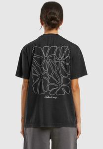 Футболка Mister Tee ONE LINE FLOWERS VINTAGE EVERYDAY TEE, Black