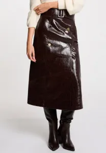 С поясом на юбке силуэта Morgan, Prune