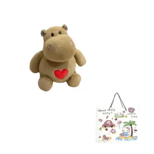 Плюшевая кукла Little Hippo And The Ants, высота 23см/25см/35см MIANHUIYI