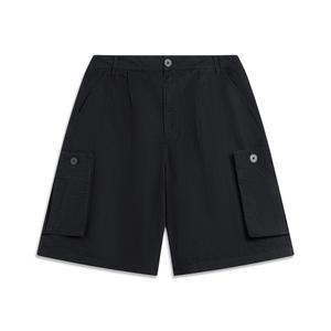 Повседневные шорты для скейтбординга, мужские, черные Lining, черный