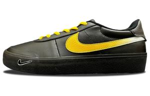 Nike Кроссовки для скейтбординга Court Shot с защитой от истирания, низкие, унисекс, черные, цвет Black