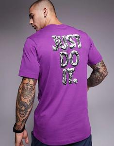 Футболка с принтом Nike Training фиолетового цвета