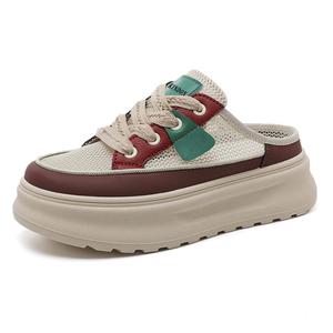 JINDUN Сандалии с закрытым носком женские бежево-коричневые