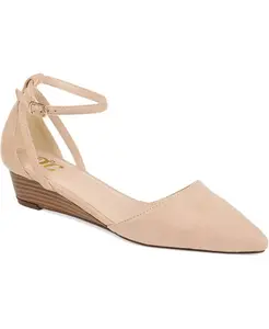 Женские босоножки Arkie на платформе с острым носом и ремешком на щиколотке Journee Collection, белый