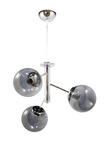 Потолочный светильник Moebel17 Asymmetrisch 3-flammig, серый - серебристый - стекло - металл - 43 x 65 x 43 см