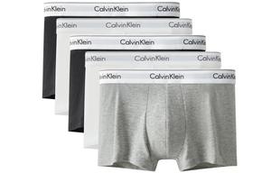 Мужские трусы Calvin Klein, Упаковка из 5 шт. (белый/черный/серый)