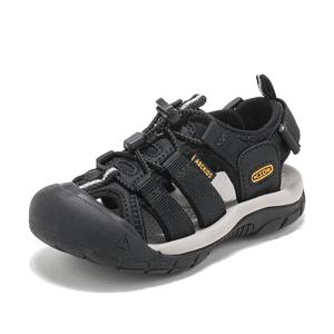 Детские сандалии с низким верхом, нескользящие и дышащие ABC KIDS, черный