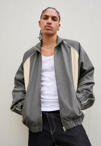 Куртка Bershka Denim jacket, Mottled Dark Grey