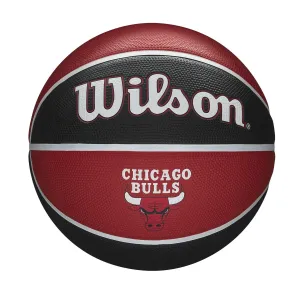 Баскетбольный мяч Chicago Bulls Tribute, размер 7 Wilson, красный/черный