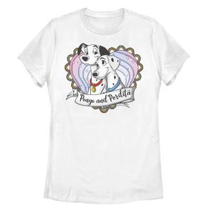 Детская футболка Disney 101 далматинец Pongo & Perdita с рисунком сердца с градиентом Disney, белый
