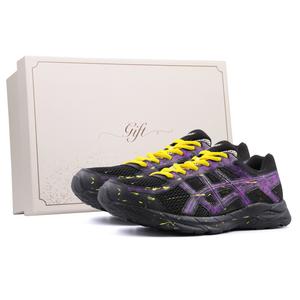 ASICS Женские беговые кроссовки Gel Contend 4 для городских поездок с амортизацией, устойчивостью к истиранию и дышащие, низкие, цвет Purple Black