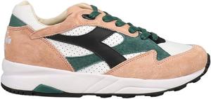 Кроссовки мужские Diadora Eclipse Italia с перфорированной верхней частью и шнуровкой, повседневные - зеленые, розовые, белые