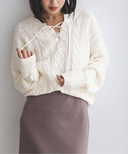 Пуловер с двухсторонней шнуровкой Noble, цвет White