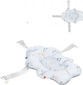 Подушка для купания Baby Nubo Bath Mat, пластиковые зажимы для купания от Birth Blue Kikkaboo