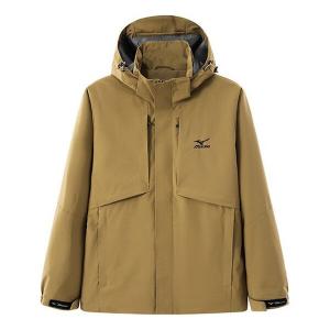 Куртка outdoor jacket 'brown' Mizuno, коричневый