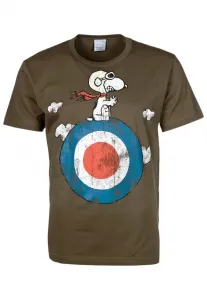 Футболка с принтом снупи и target из мультфильма «peanuts». Logoshirt, Olive