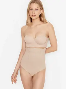 Моделирующие стринги с сильной компрессией для контроля живота Leonisa Shapewear, бежевый
