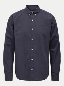 Рубашка стандартного кроя Only & Sons, синий