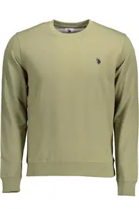 Зеленый хлопковый мужской свитер U.S. Polo Assn.