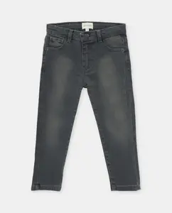 Детские джинсы с пятью карманами и шлевками на поясе, серые Martín Aranda