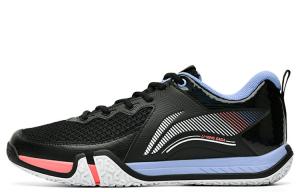 Li Ning Летящие близко к земле кроссовки для бадминтона унисекс, черное и белое