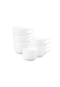 Чашки керамические для кофе Seltmann Weiden Terra, 260 мл, 6 штук, белый