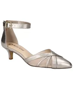 Женские туфли-лодочки Malani на низком каблуке Bella Vita, серебряный