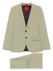 Костюм с однобортным пиджаком HUGO, зеленый