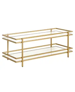 Журнальный столик Robillard, 45" x 20" Hudson & Canal, brass