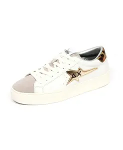 Белые/Серые кожаные/замшевые туфли Sun68, белый