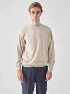 Вязаный пуловер с высоким воротником и длинными рукавами | LEVINE | 30G, современный крой