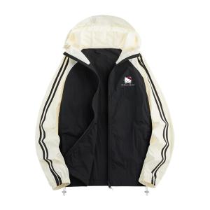 Sanrio Хелло Китти Быстросохнущая Охлаждающая Одежда с Защитой от Солнца Унисекс, Phantom Black A