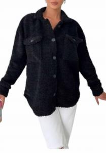 Пальто Teddy Bear черного цвета SHE + SKY