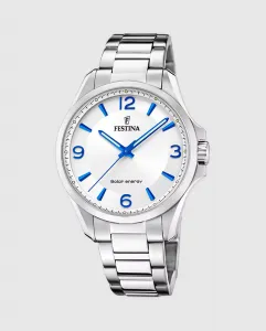 F20656/1 Solar Energy мужские часы из серебристой стали Festina, серебряный