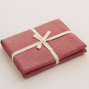 Muji Наволочки 48х74 см, 2 шт, цвет Jujube Red