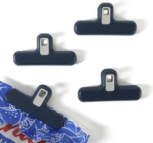 Calphalon Prime набор из 4 полипропиленовых зажимов для пакетов с термопластичной резиной - темно-синий