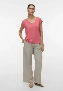 Футболка с v-образным вырезом, базовая футболка. Vero Moda, Coral Paradise