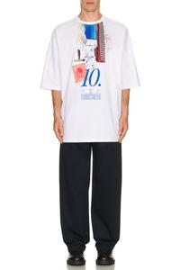 Футболка оверсайз 10 Year Charles Jeffrey Loverboy, Blue Perfume Graphic