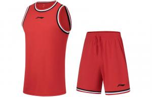 LINING Баскетбольный костюм мужской августовский красный
