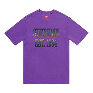 Топ Supreme Cotton Mesh Logo Gradient Short-Sleeve Top Purple, фиолетовый
