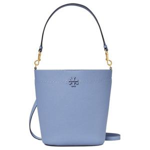 TORY BURCH Сумка-ведро из личиевой зерновой кожи Макгроу