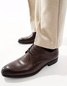 schuh Rail туфли на шнурках из коричневой кожи