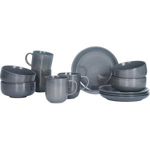 Сервиз для завтрака Toledo с реактивной глазурью, каждый предмет уникален Ritzenhoff & Breker, антрацит
